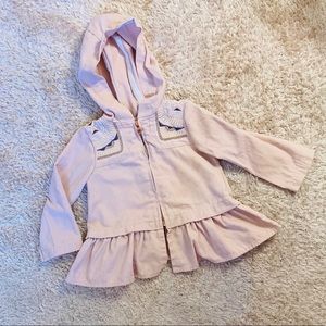 NWOT Aspen Kids Pink & Gold Embroidered Jacket